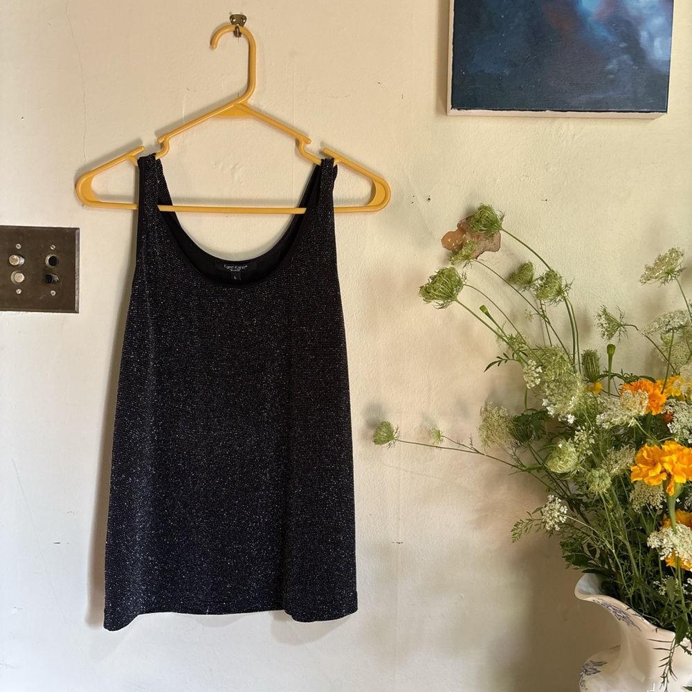 Black Sparkle Tank Top